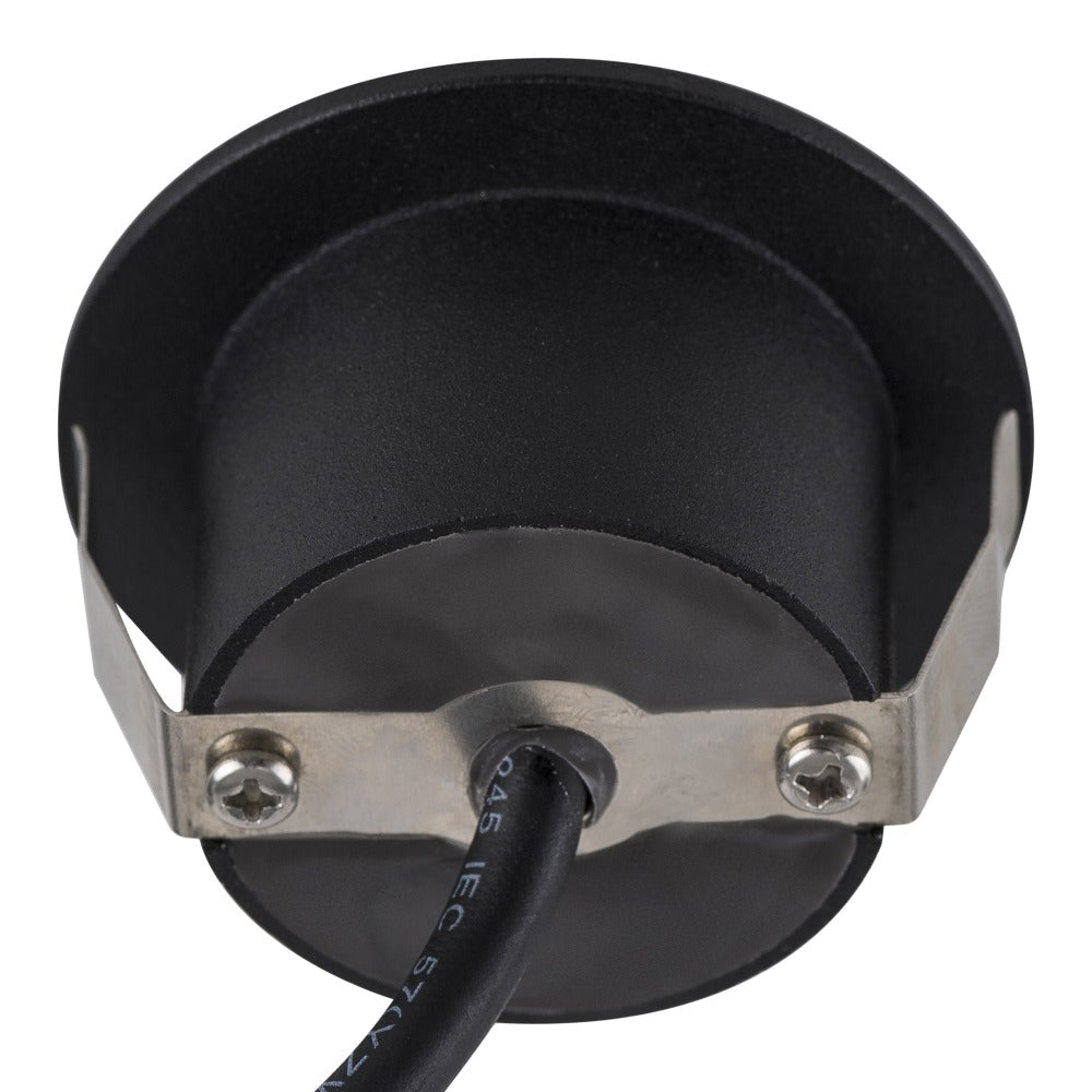 Buy Outdoor Step Lights Australia Mini Reces Round Recessed Step Light Black 5500K - HV3206C-BLK