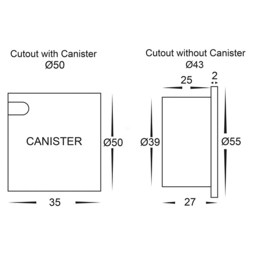 Buy Outdoor Step Lights Australia Mini Recessed Round Step Light White 4000K - HV3206N-WHT