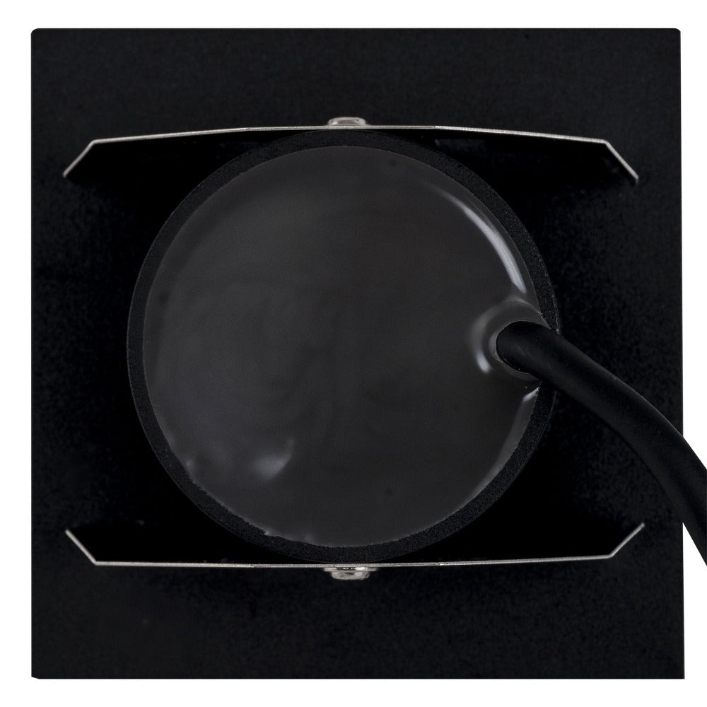 Buy Outdoor Step Lights Australia Reces Square Recessed Step Light Black 3000K - HV3215W-BLK