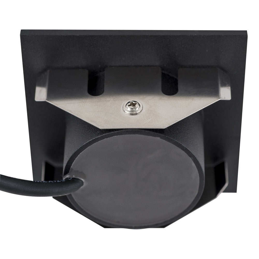 Buy Outdoor Step Lights Australia Reces Square Recessed Step Light Black 3000K - HV3215W-BLK