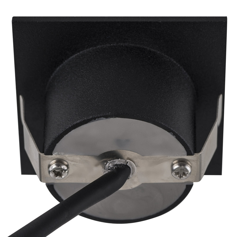 Buy Outdoor Step Lights Australia Mini Reces Square Recessed Step Light Black 5500K - HV3216W-BLK