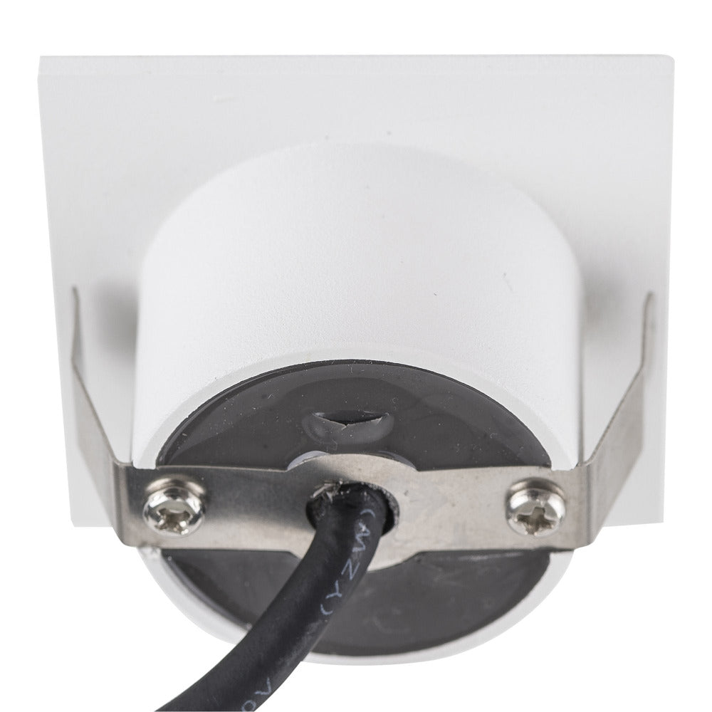 Buy Outdoor Step Lights Australia Mini Reces Square Recessed Step Light White 5500K - HV3216C-WHT