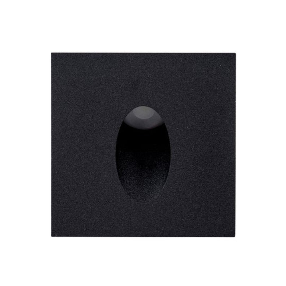 Buy Outdoor Step Lights Australia Mini Reces Square Recessed LED Step Light Black 4000K - HV3216N-BLK