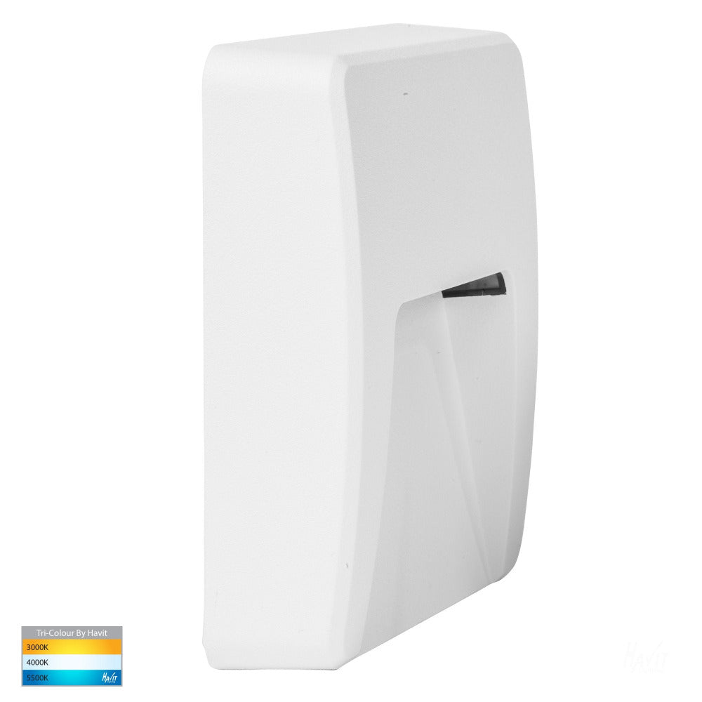 Buy Outdoor Step Lights Australia Seefore Square LED Step Light White 3CCT - HV3222T-WHT
