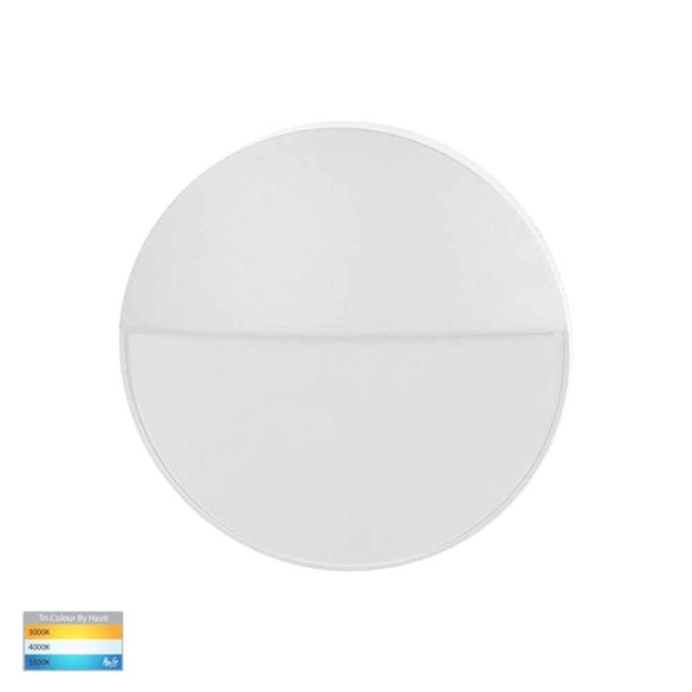 Buy Outdoor Step Lights Australia Fino Round LED Outdoor Step Light 3W White 3CCT - HV3268T-WHT-12V-RND