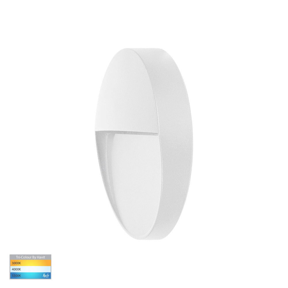Buy Outdoor Step Lights Australia Fino Round LED Outdoor Step Light 3W White 3CCT - HV3268T-WHT-12V-RND
