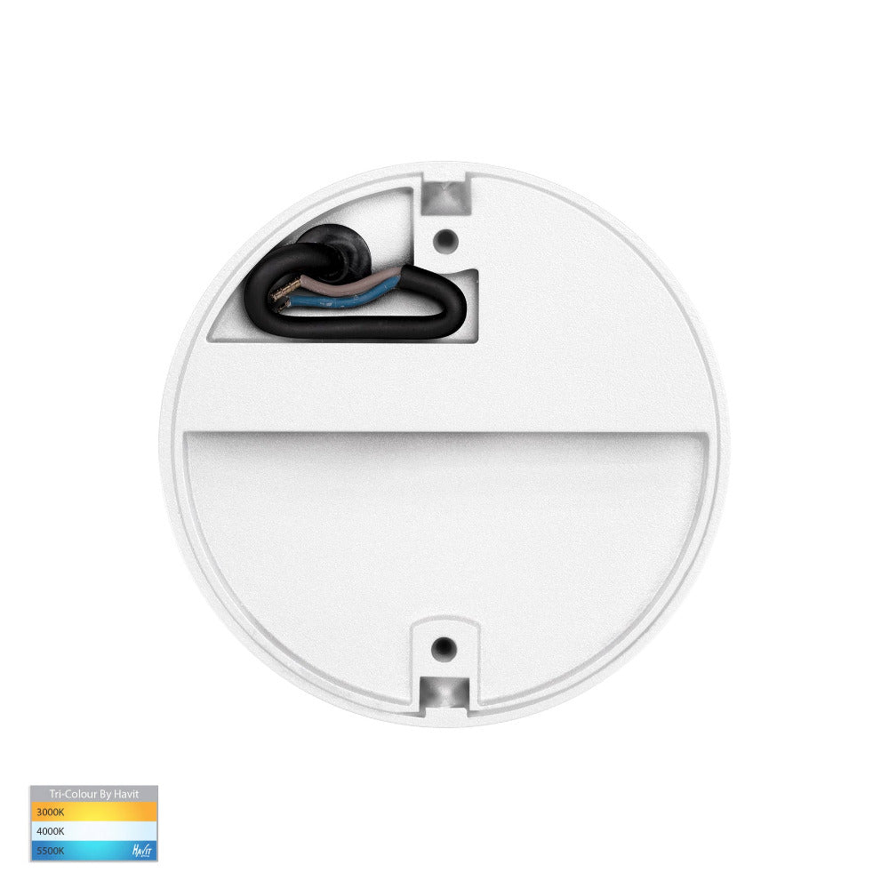 Buy Outdoor Step Lights Australia Fino Round LED Outdoor Step Light 3W White 3CCT - HV3268T-WHT-12V-RND