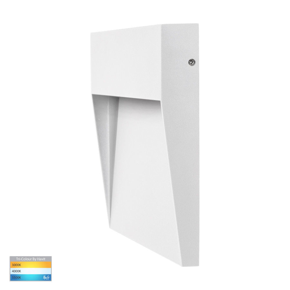 Buy Outdoor Step Lights Australia Fino Square LED Outdoor Step Light 6W White 3CCT - HV3269T-BLK-12V-SQ