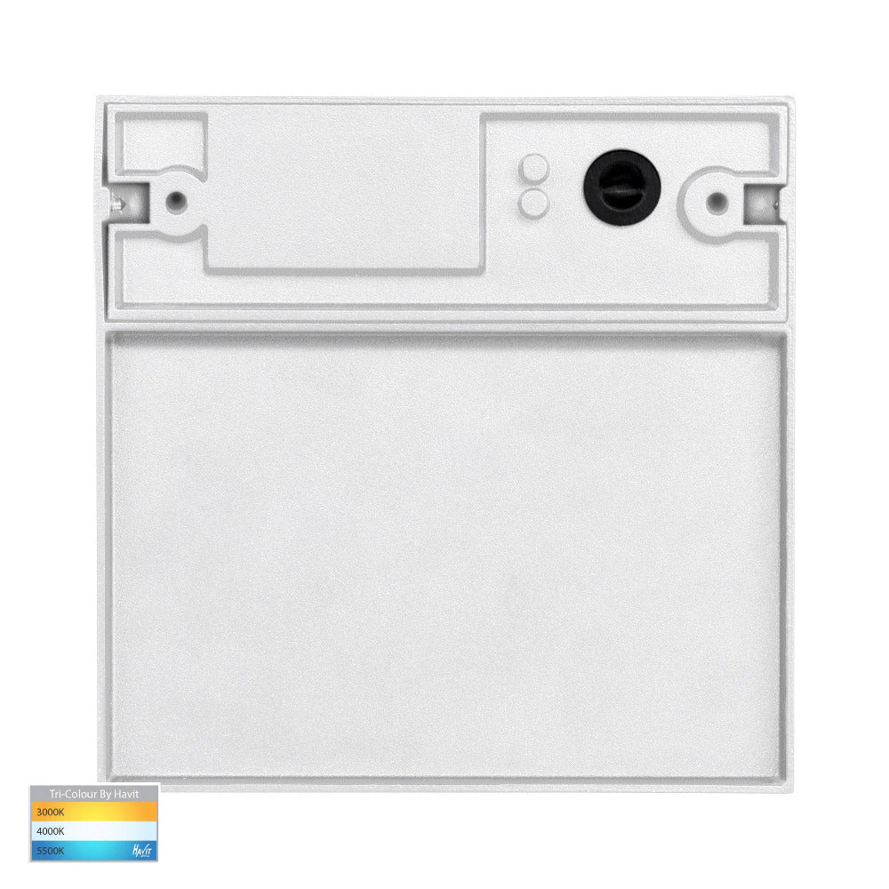 Buy Outdoor Step Lights Australia Fino Square LED Outdoor Step Light 6W White 3CCT - HV3269T-BLK-12V-SQ