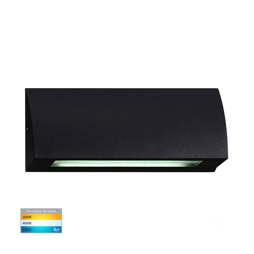 Buy Outdoor Step Lights Australia Taso Rectangular LED Step Light Black 3CCT - HV3270T-BLK-12V