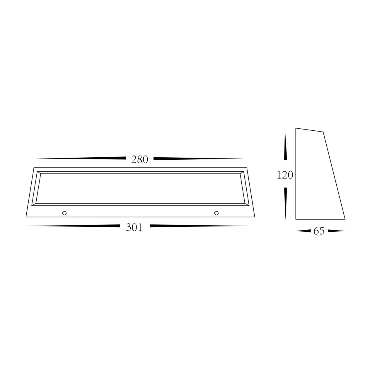 Buy Outdoor Step Lights Australia Shim Rectangular Step Light 12V Black 3CCT - HV3279T-BLK-12V