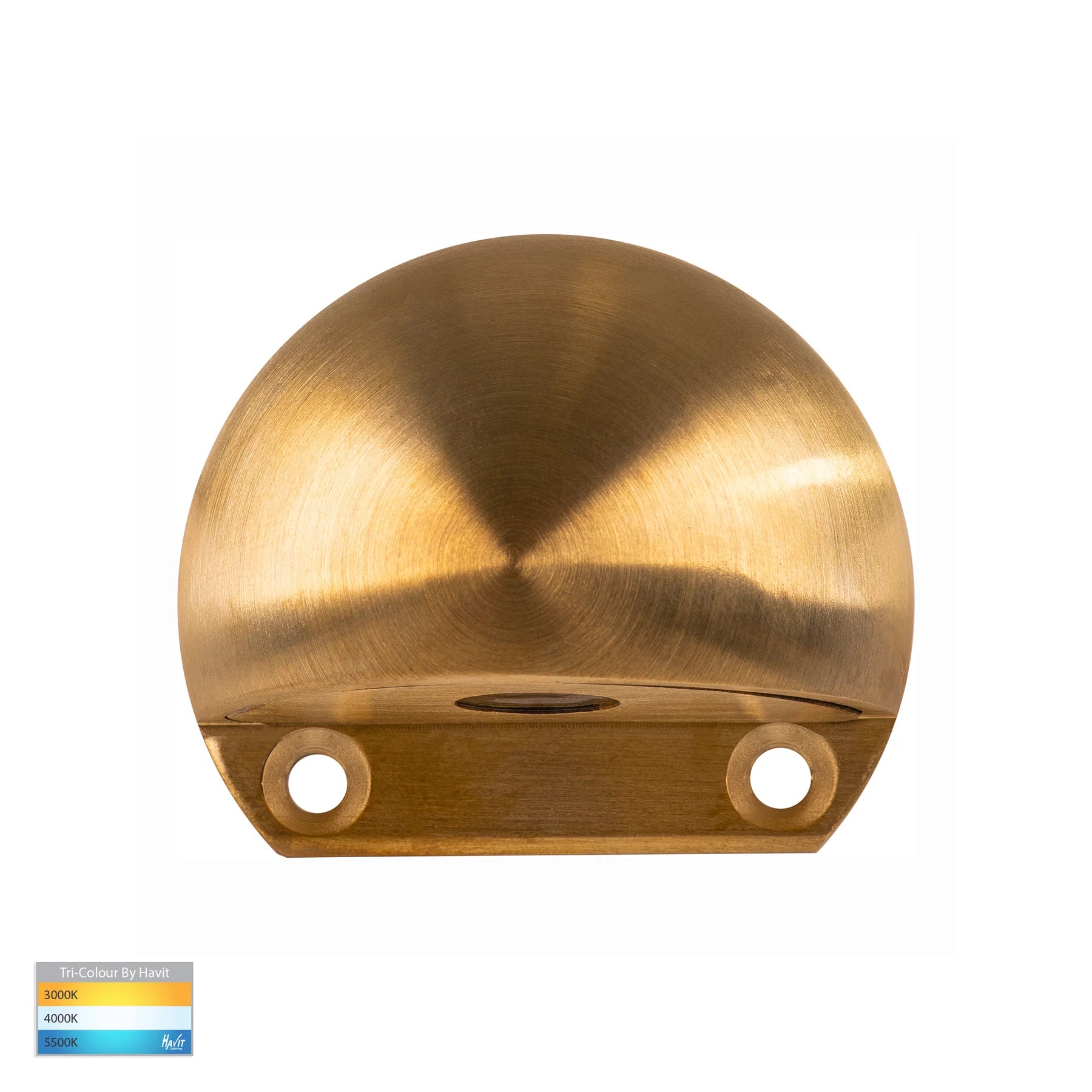 Buy Outdoor Step Lights Australia Occhio Surface LED Step Light 12V Brass 3 CCT - HV3281T-BR-12V