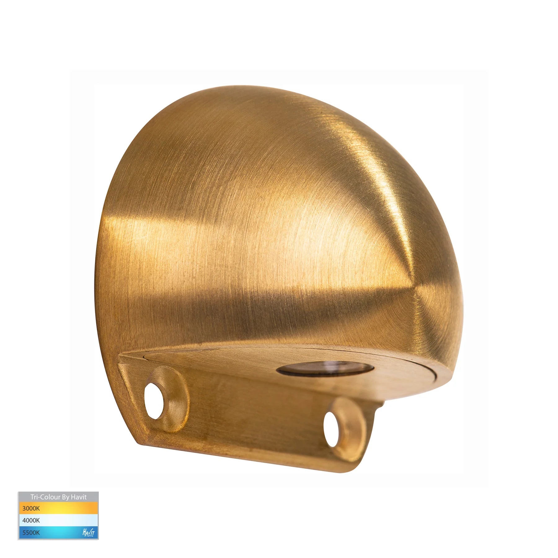 Buy Outdoor Step Lights Australia Occhio Surface LED Step Light 12V Brass 3 CCT - HV3281T-BR-12V