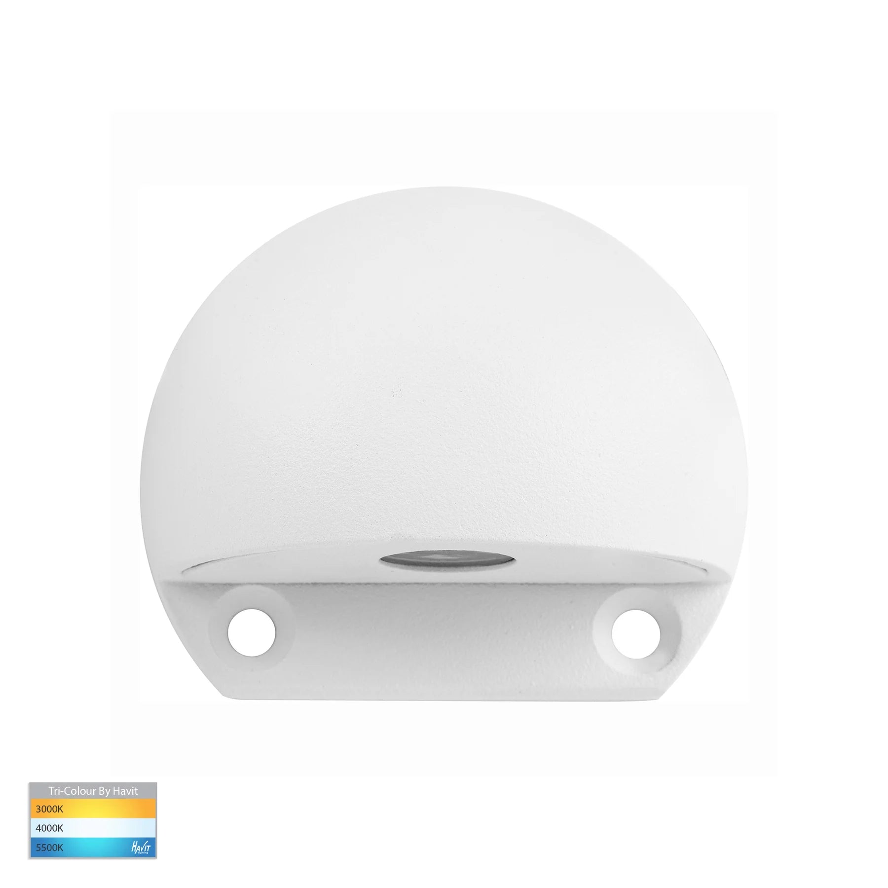 Buy Outdoor Step Lights Australia Occhio Surface LED Step Light 12V White Brass 3 CCT - HV3281T-WHT-12V