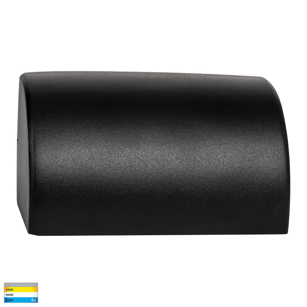 Buy Outdoor Step Lights Australia Ridge Surface Mounted Step Light Black 316 Stainless Steel 3CCT- HV3283T-BLK