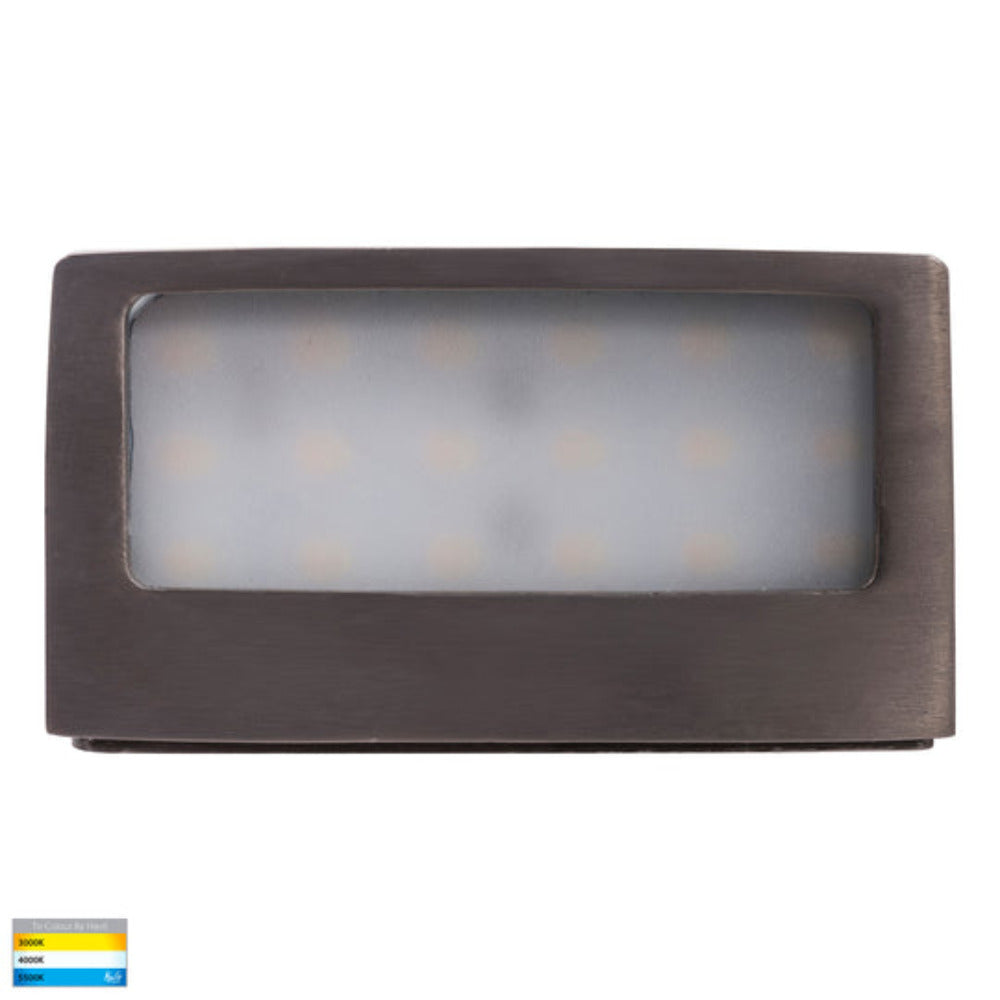 Buy Outdoor Step Lights Australia Ridge LED Outdoor Step Light 6W Graphite 3CCT - HV3283T-GPH