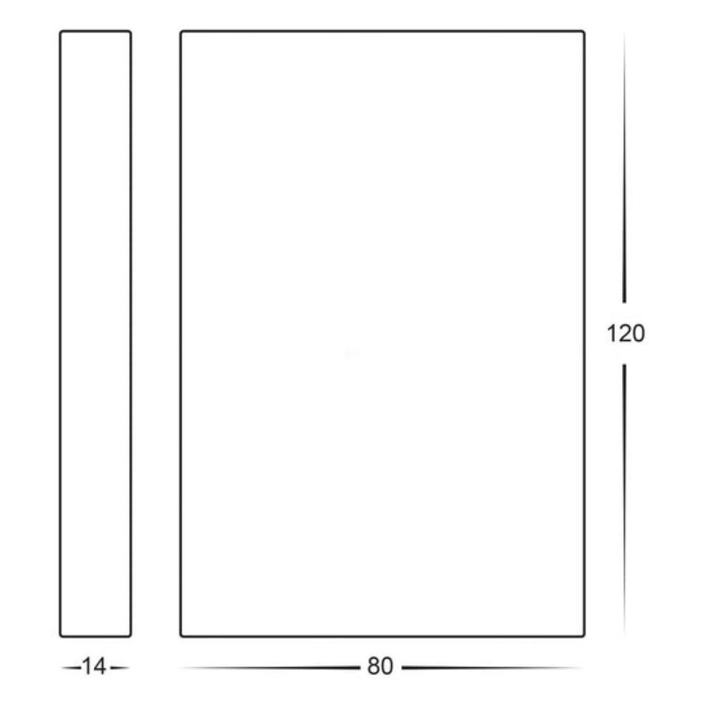 Buy Up / Down Wall Lights Australia Stylez Up / Down Wall Light White 316 Stainless Steel 3000K - HV3289W-WHT