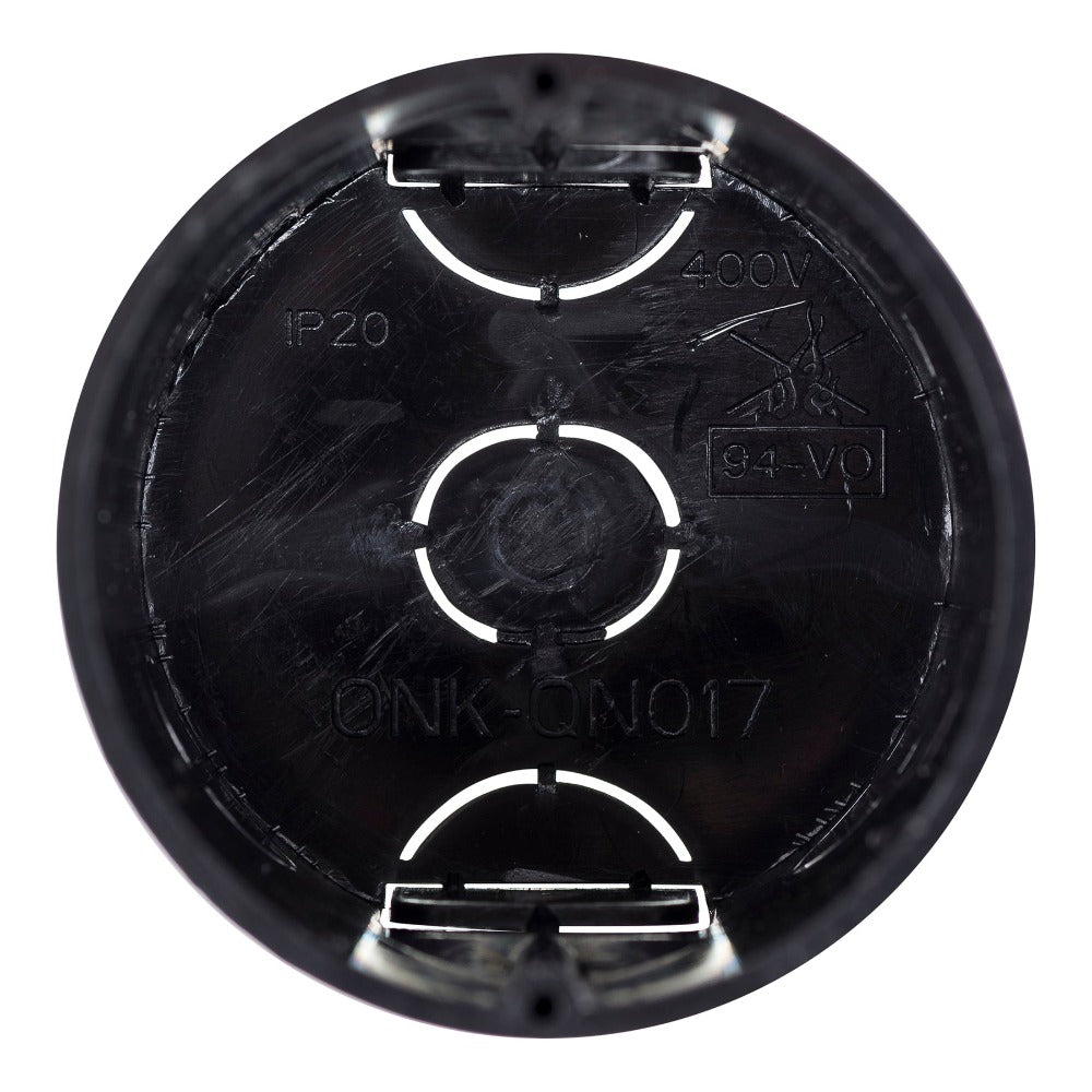 Buy Outdoor Step Lights Australia Reces Round Step Light Black 4000K - HV3205N-BLK