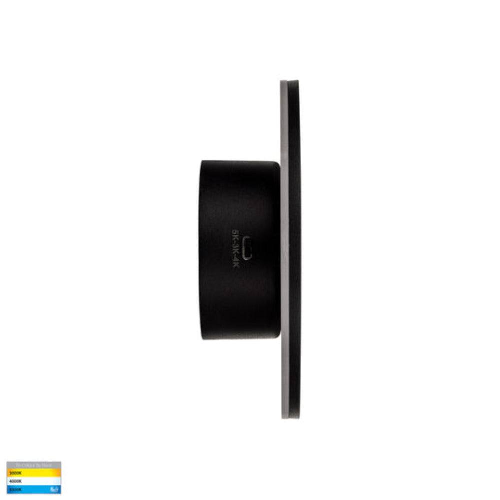 Buy Exterior Wall Lights Australia Halo LED Wall Light 7W Black 3CCT - HV3591T-BLK