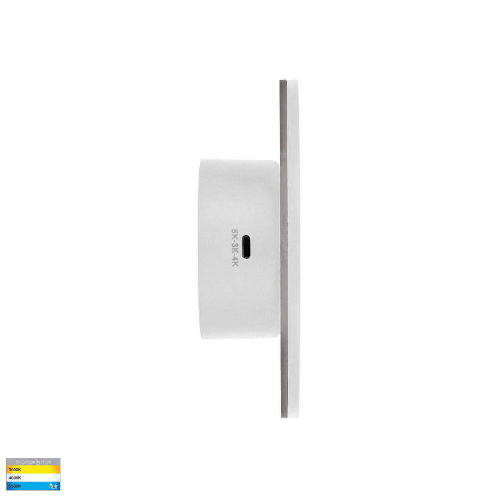 Buy Exterior Wall Lights Australia Halo LED Wall Light 7W White 3CCT - HV3591T-WHT