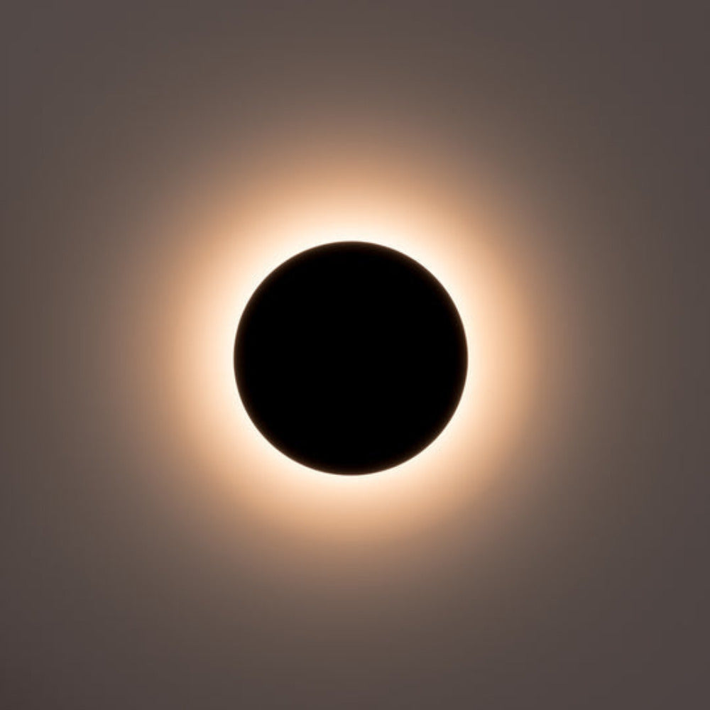 Buy Exterior Wall Lights Australia Halo LED Wall Light 12W Black 3CCT - HV3592T-BLK