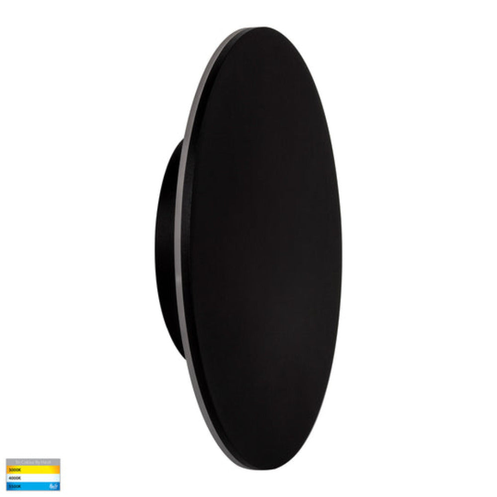 Halo LED Wall Light 18W Black 3CCT - HV3593T-BLK