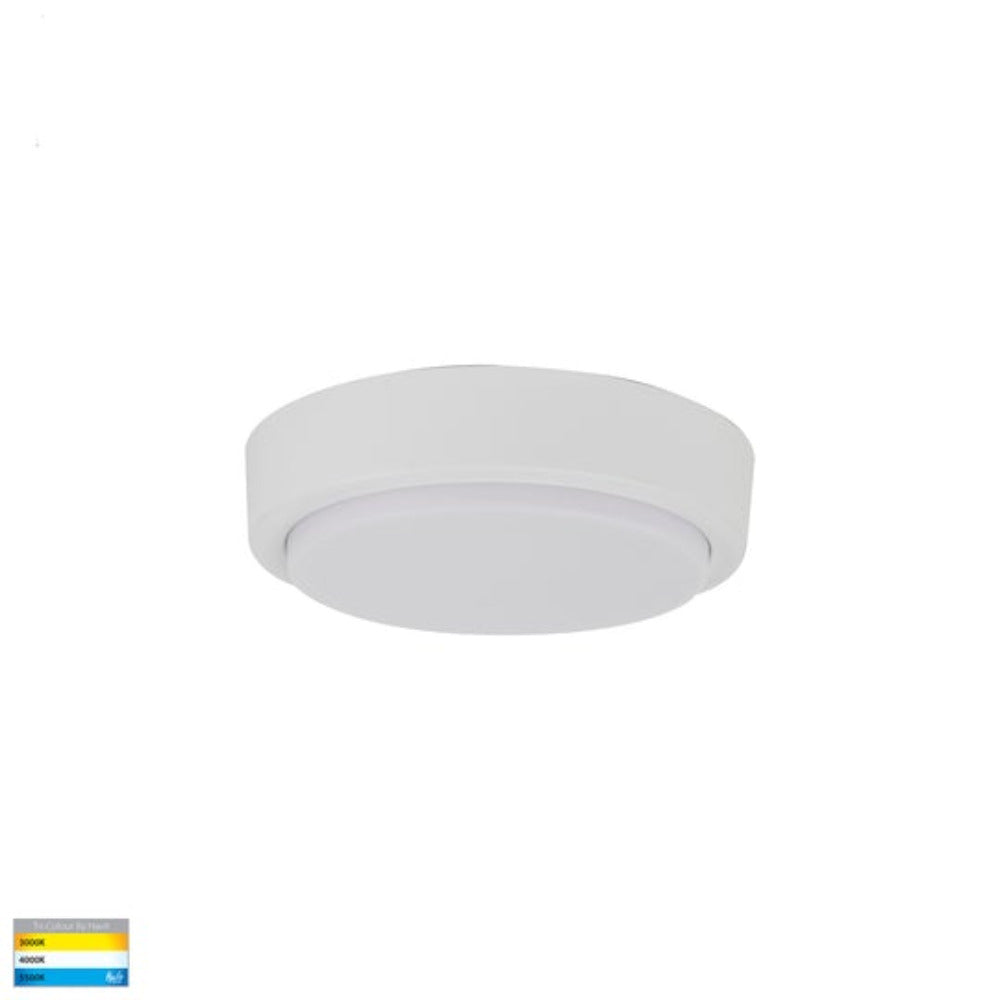 Buy LED Oyster Lights Australia Liptor LED Oyster Light 10W White 3CCT - HV36051T-WHT