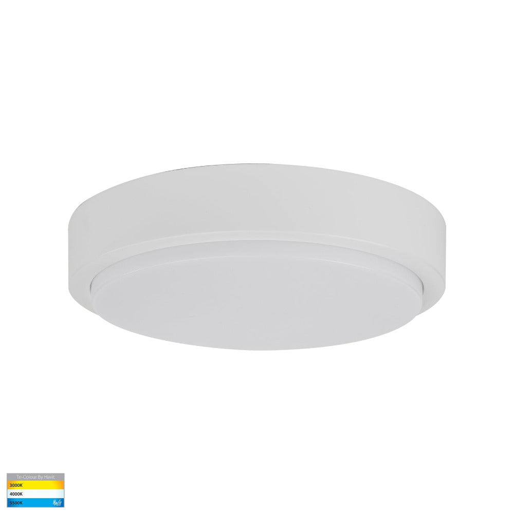 Buy LED Oyster Lights Australia Liptor LED Oyster Light 30W White 3CCT - HV36053T-WHT