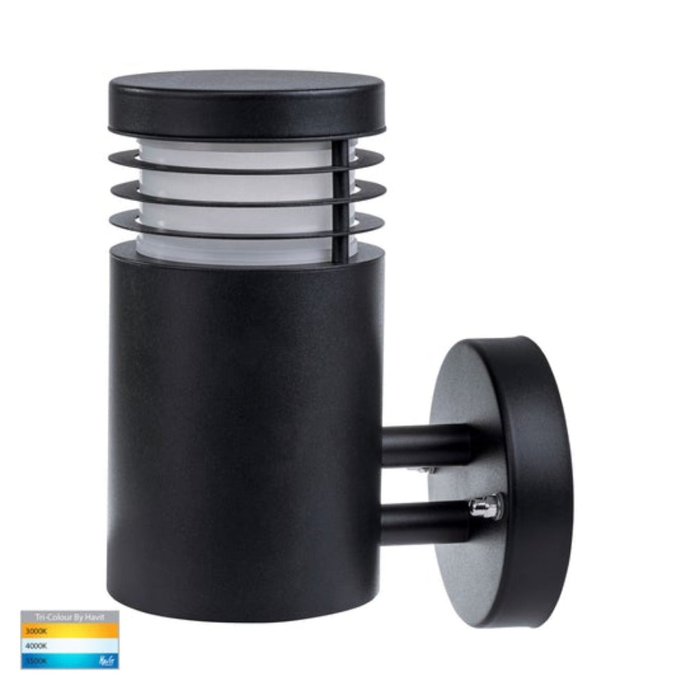 Buy Exterior Wall Lights Australia Mini Wall Light Black 316 Stainless Steel 3CCT - HV3621T-BLK