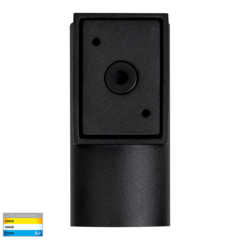 Buy Exterior Wall Lights Australia Aries LED Fixed Down Wall Light Black 316 Stainless Steel 3CCT - HV3625T-BLK