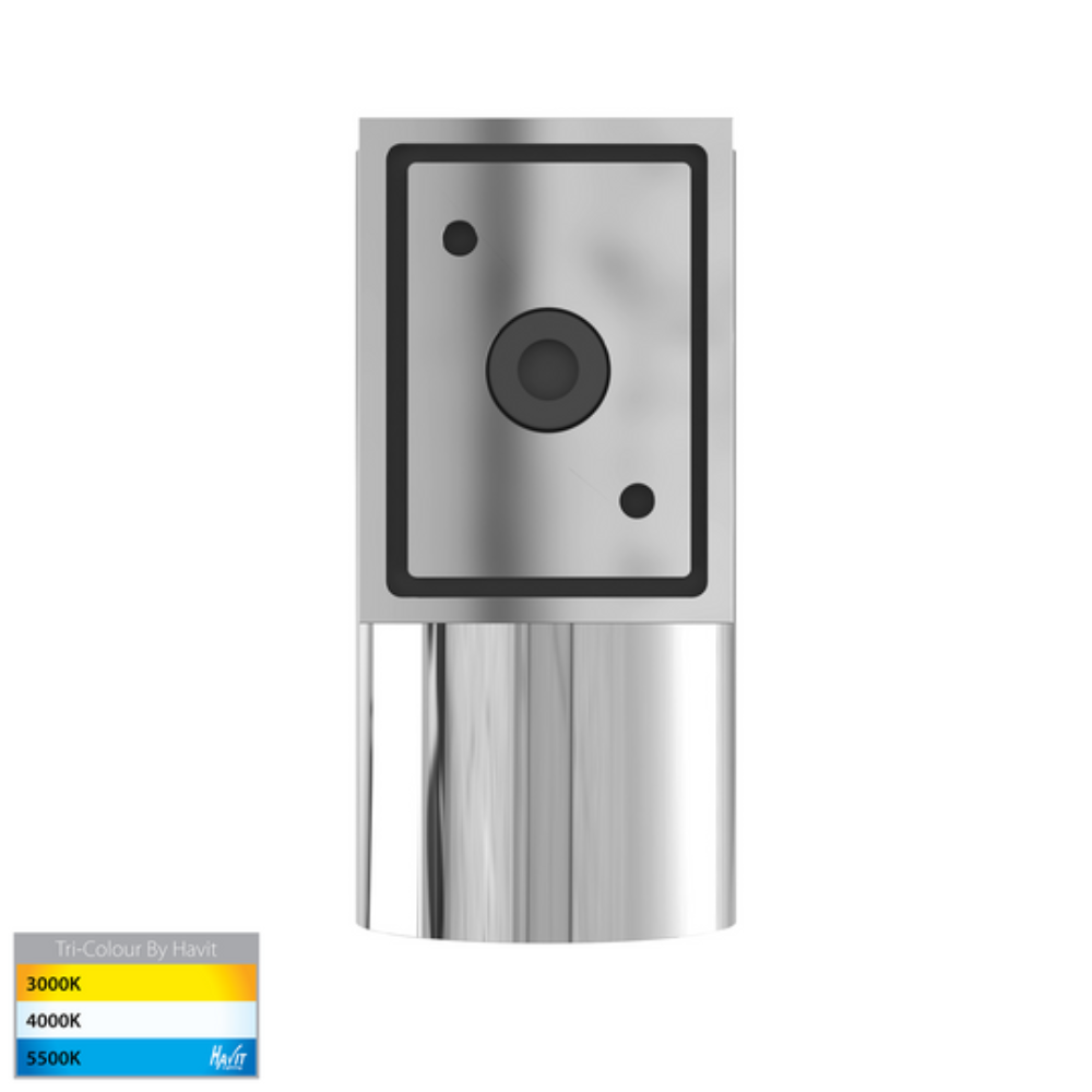 Buy Exterior Wall Lights Australia Aries LED Fixed Down Wall Light Polished 316 Stainless Steel 3CCT - HV3625T-PSS316