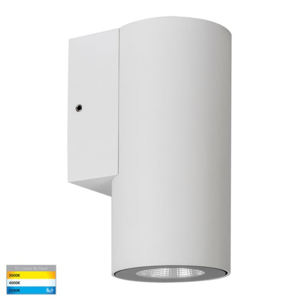 Buy Exterior Wall Lights Australia Aries LED Fixed Down Wall Light White 316 Stainless Steel 3CCT - HV3625T-WHT