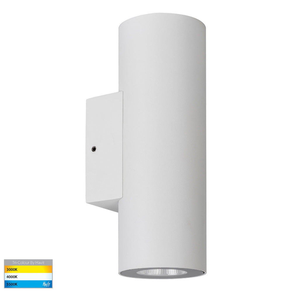 Buy Up / Down Wall Lights Australia Aries LED Up / Down Wall 2 Lights White 3CCT - HV3626T-WHT
