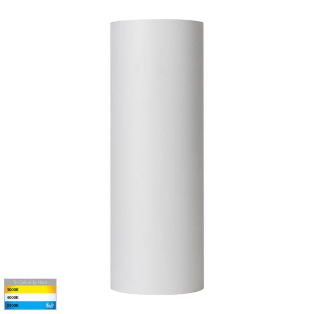 Buy Up / Down Wall Lights Australia Aries LED Up / Down Wall 2 Lights White 3CCT - HV3626T-WHT