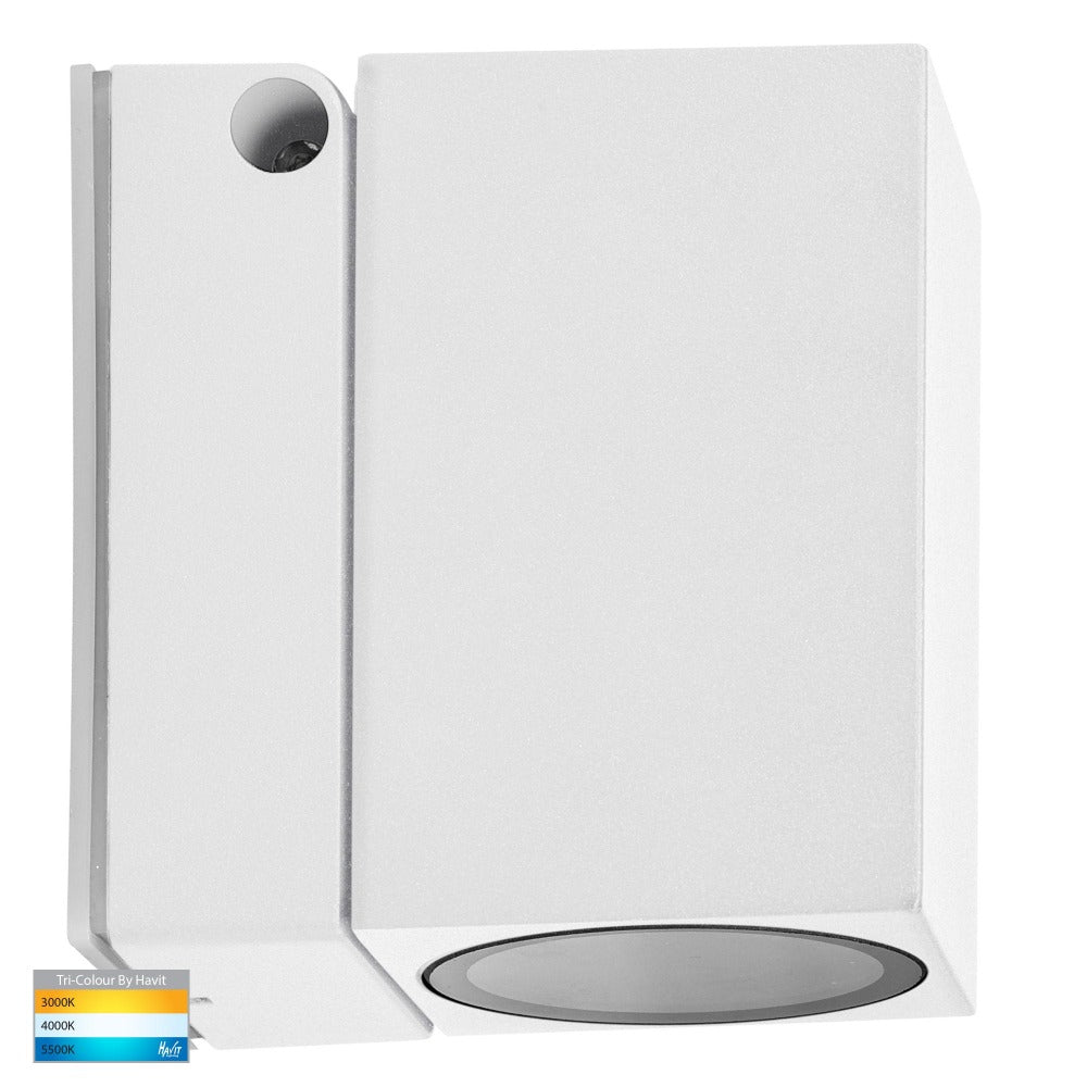 Buy Exterior Wall Lights Australia Accord Single Adjustable Spot Light White 3CCT - HV3630T-WHT