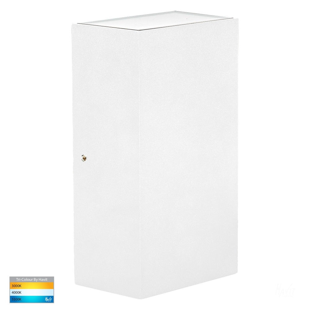 Buy Up / Down Wall Lights Australia Platz Square Up & Down LED Wall Light White 3CCT - HV3634T-WHT