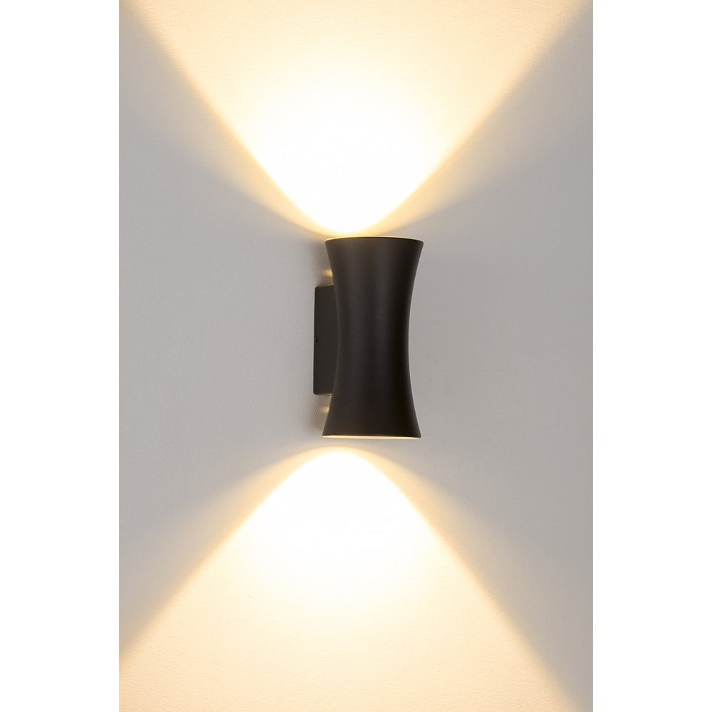 Buy Up / Down Wall Lights Australia Savannah Up & Down LED Wall Light Black 3CCT - HV3635T-BLK