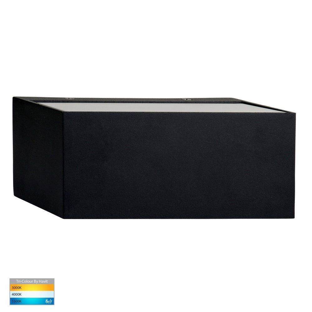 Buy Up / Down Wall Lights Australia Nikki Up & Down LED Wall Light Black 3CCT - HV3637T-BLK