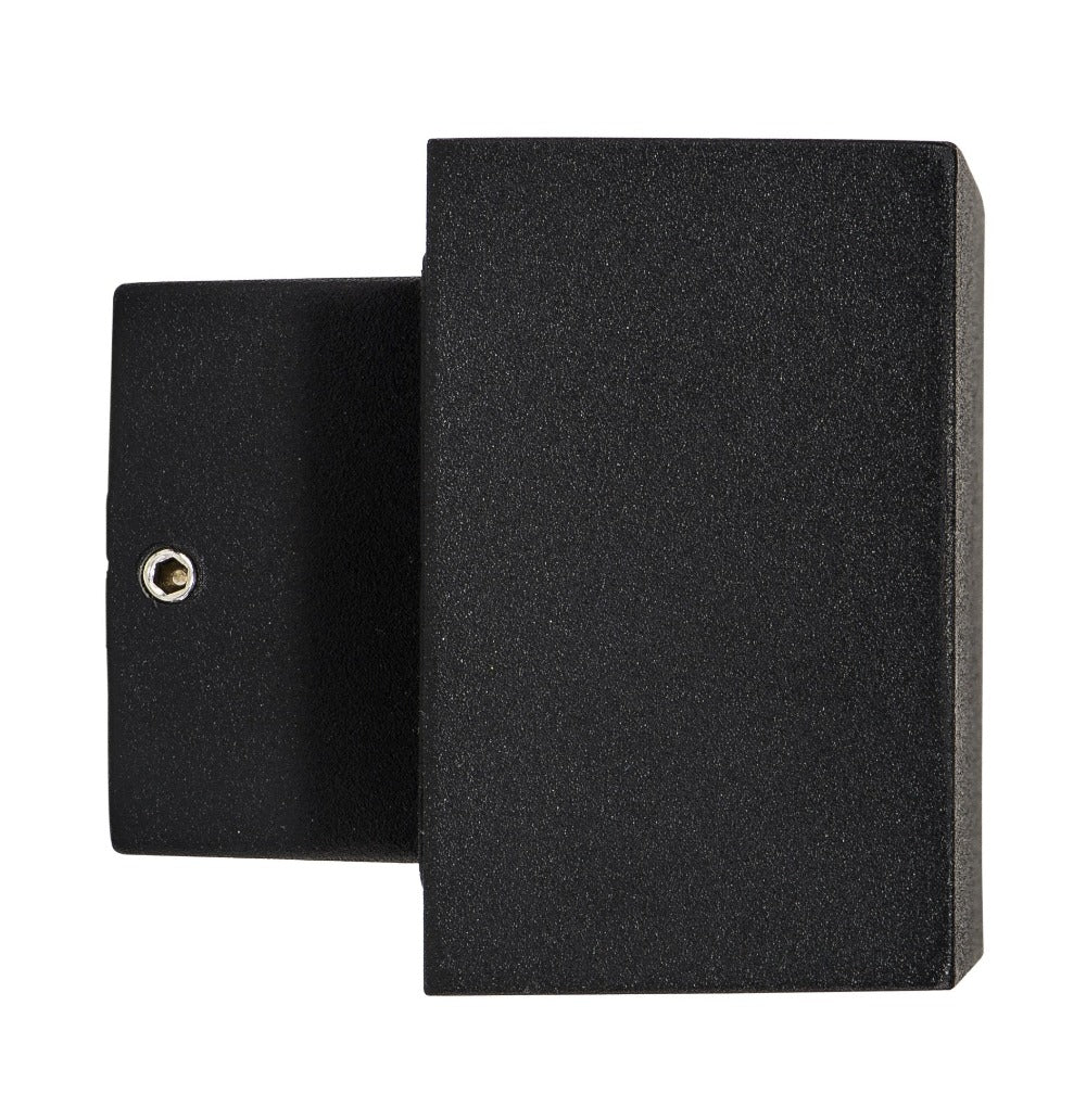 Buy Up / Down Wall Lights Australia Mini Blokk Up & Down LED Wall Light Black 5500K - HV3638C-BLK