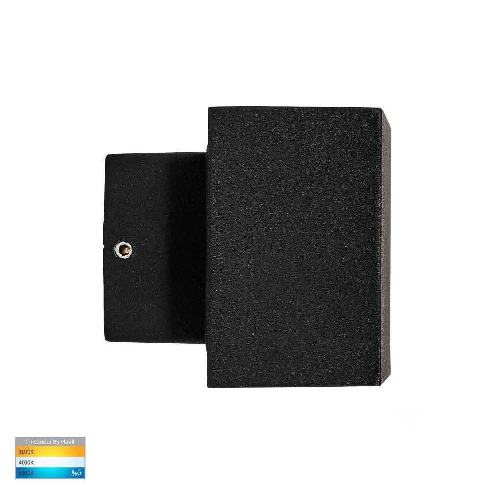 Buy Up / Down Wall Lights Australia Blokk Up & Down LED Wall Light Black 3CCT - HV3639T-BLK