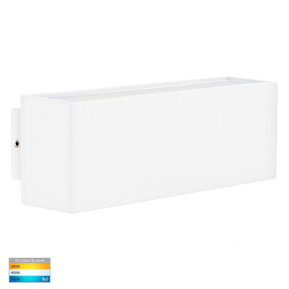 Buy Up / Down Wall Lights Australia Blokk Up & Down LED Wall Light White 3CCT - HV3639T-WHT