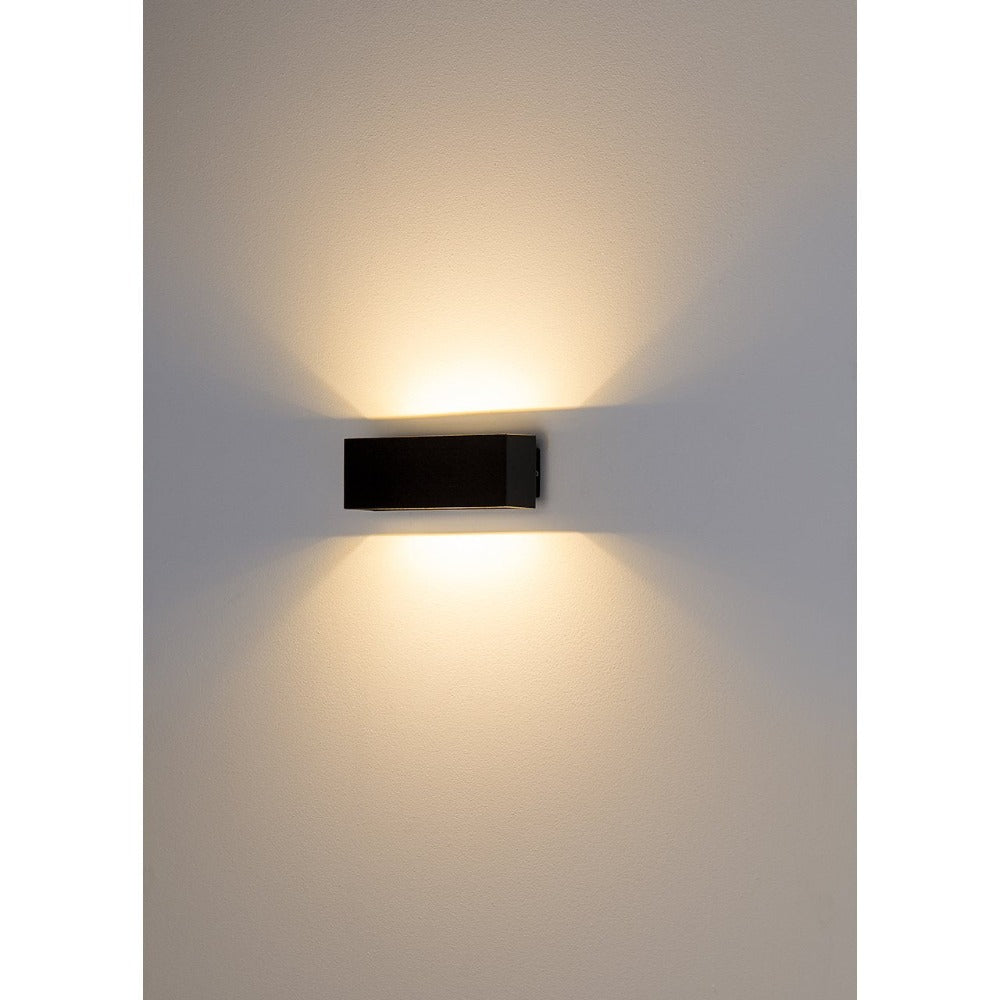 Buy Up / Down Wall Lights Australia Blokk Up & Down LED Wall Light Black 3CCT - HV3639T-BLK