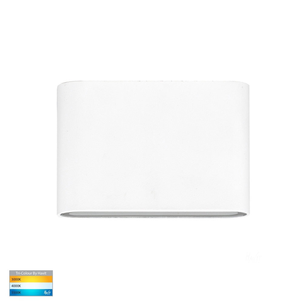 Buy Exterior Wall Lights Australia Lisse Fixed Down LED Wall Light 12V White 3CCT - HV3641T-WHT-12V