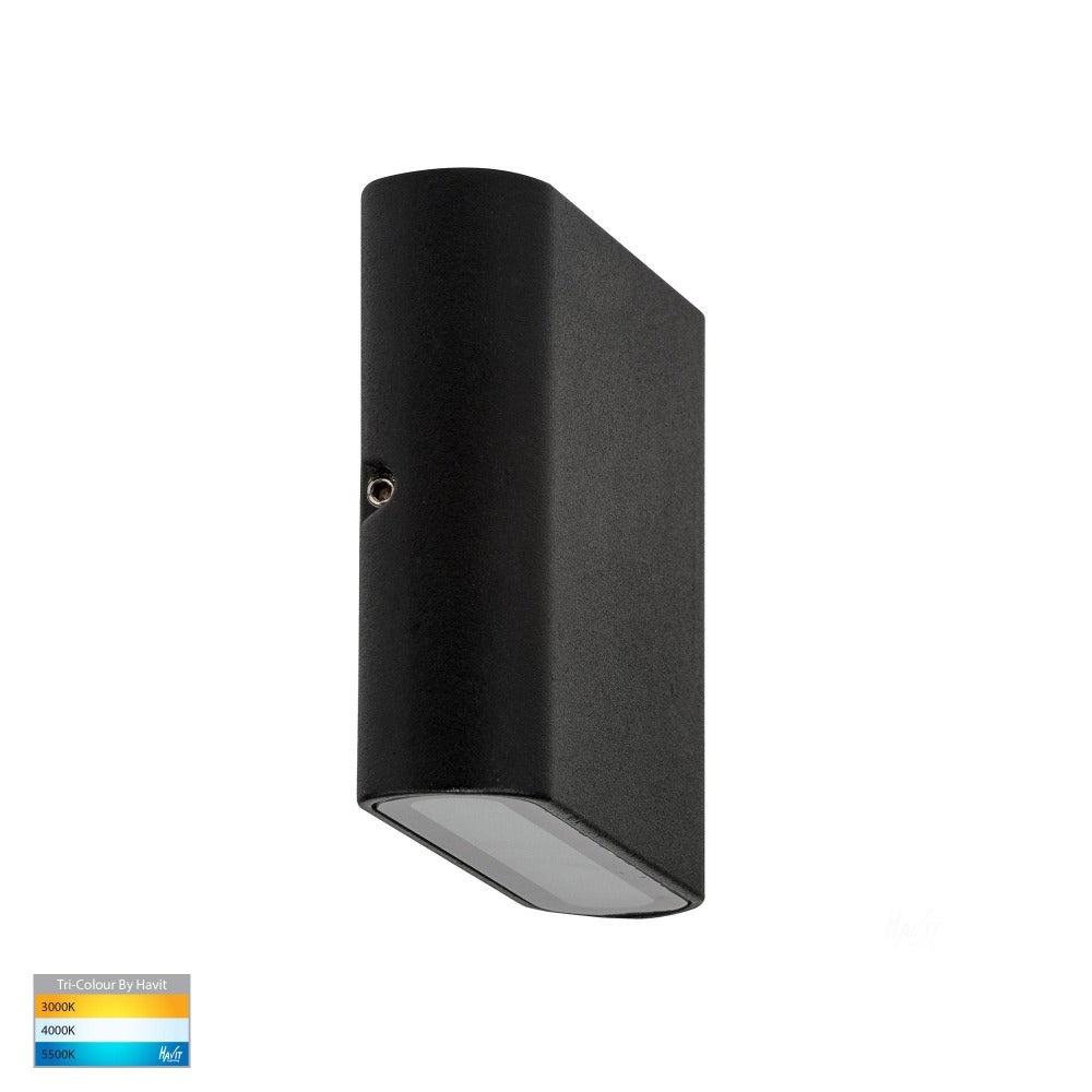 Buy Up / Down Wall Lights Australia Lisse Up & Down LED Wall Light 12V Black 3CCT - HV3642T-BLK-12V