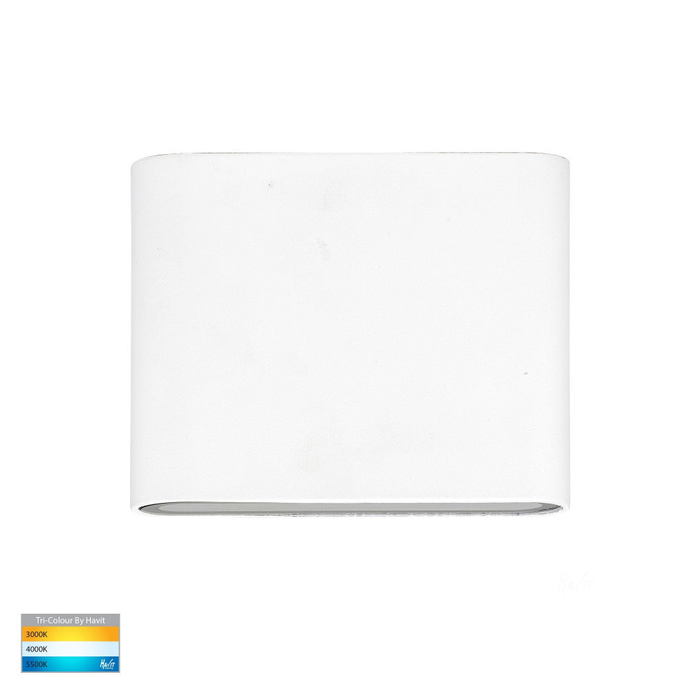 Buy Up / Down Wall Lights Australia Lisse Up / Down Wall 2 Lights W115mm White 3CCT - HV3642T-WHT-240V