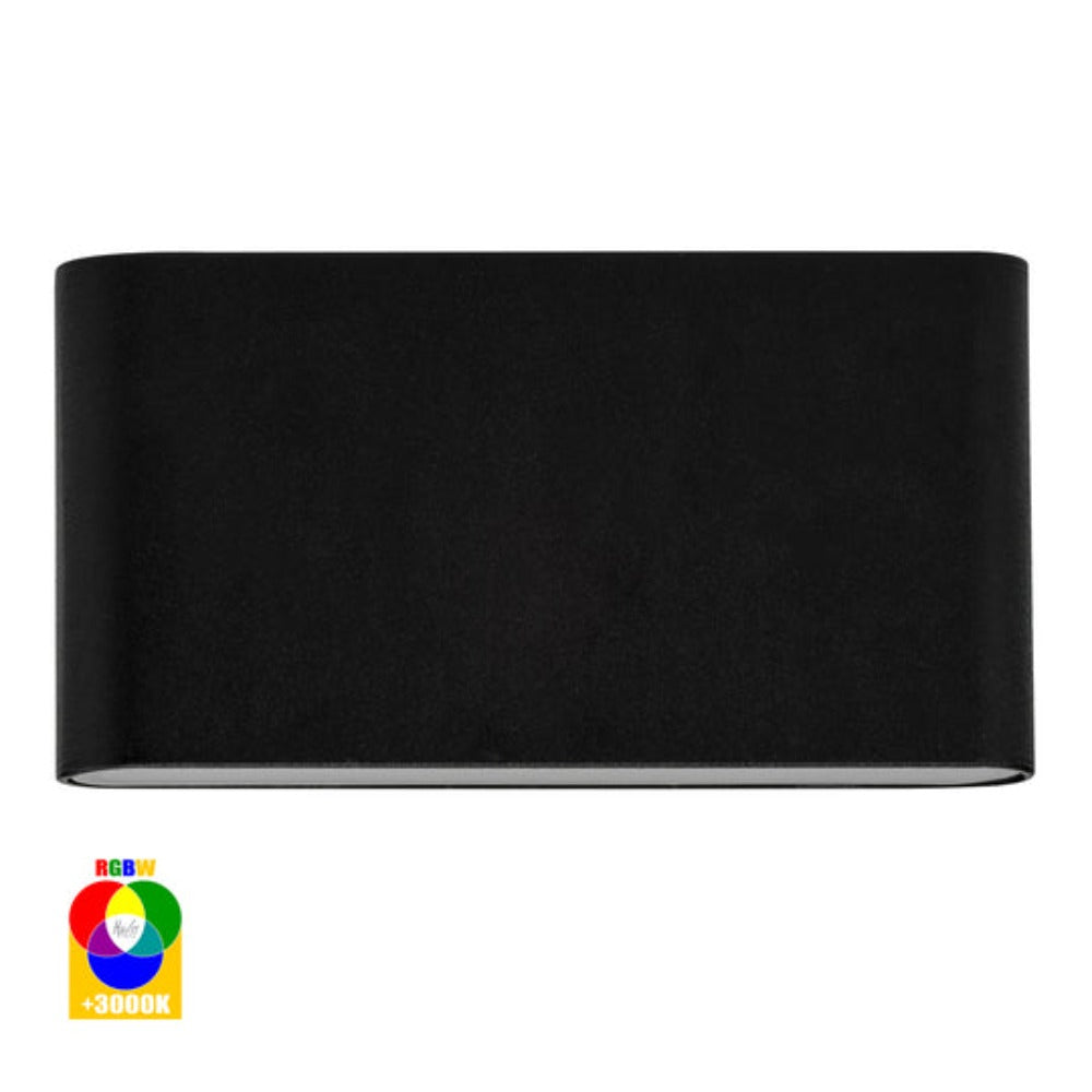 Buy Up / Down Wall Lights Australia Lisse LED Up / Down Wall 2 Lights 12V W175mm Black Aluminium RGBW - HV3644RGBW-BLK