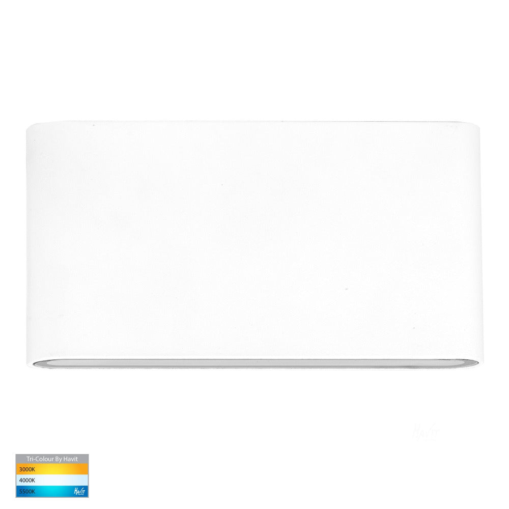Buy Up / Down Wall Lights Australia Lisse Up / Down Wall 2 Lights 12V White 3CCT - HV3644T-WHT-12V