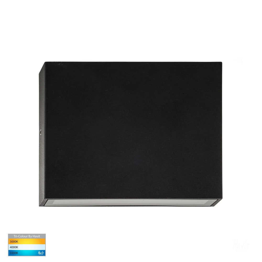 Buy Up / Down Wall Lights Australia Essil Up / Down Surface Mounted Wall Light 240V Black 3CCT - HV3646T-BLK-240V