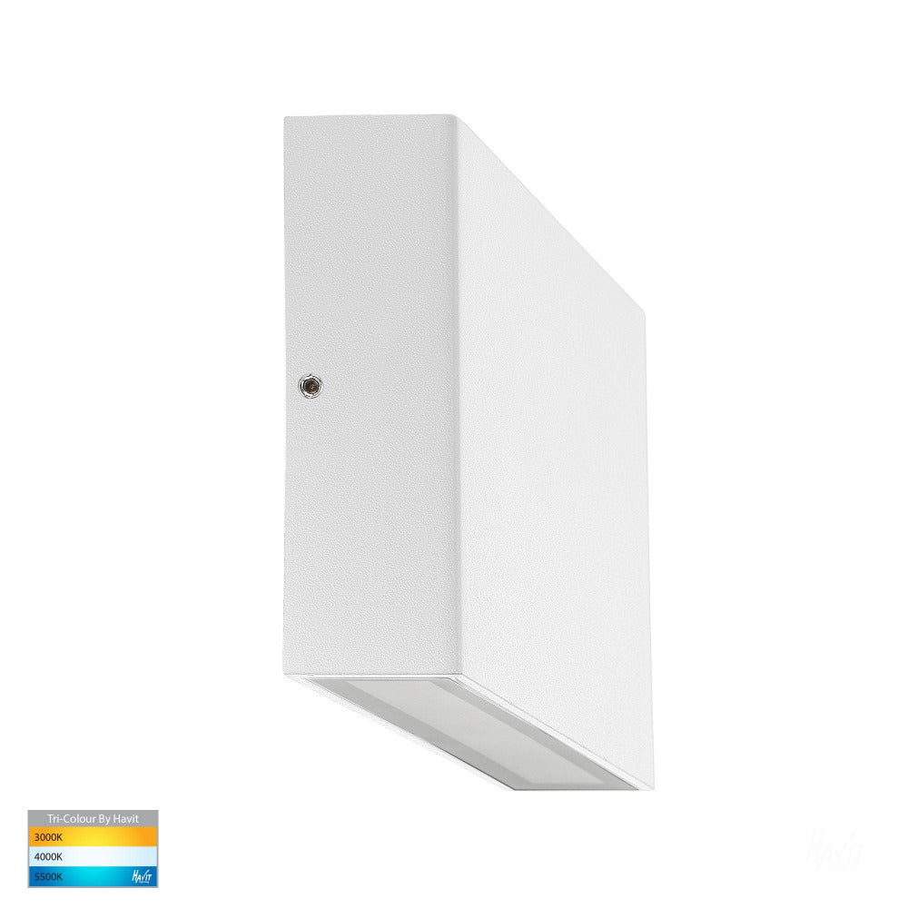 Buy Up / Down Wall Lights Australia Essil Up / Down Surface Mounted Wall 2 Lights 5W 12V White 3CCT - HV3648T-WHT-12V