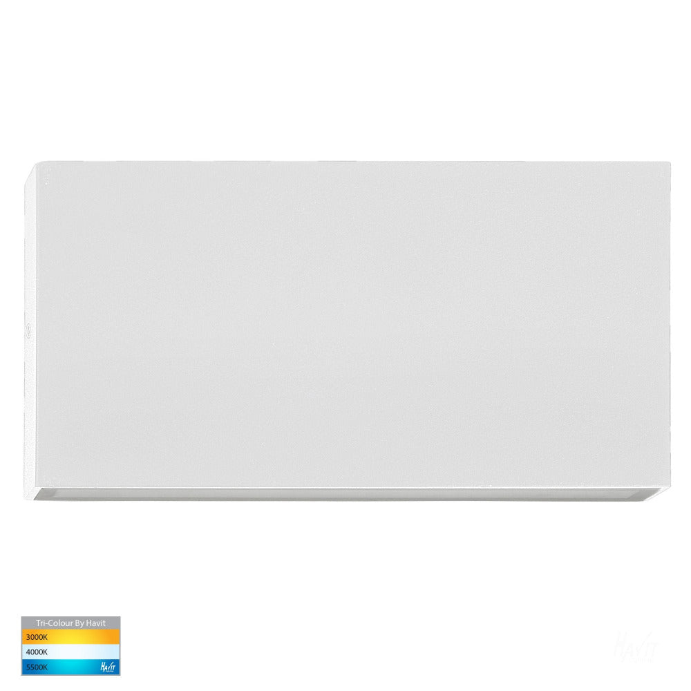 Buy Up / Down Wall Lights Australia Essil Up / Down Surface Mounted Wall 2 Lights 5W 12V White 3CCT - HV3648T-WHT-12V